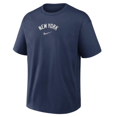 Nike SS New York Yankees Loose Fit Heavyweight Cotton Tee - Modra - Majica s kratkimi rokavi Nike SS New York Yankees Loose Fit Heavyweight Cotton Tee - Modra - Majica s kratkimi rokavi