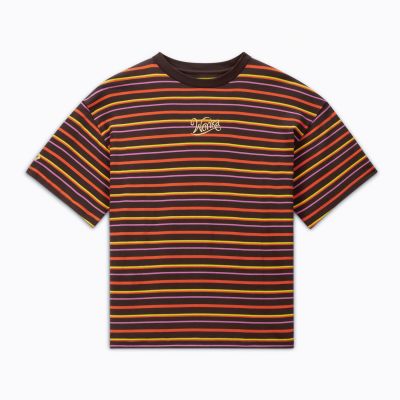Converse x Wonka Striped Tee - Rjav - Majica s kratkimi rokavi