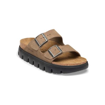 Birkenstock Arizona Chunky Suede Leather Narrow Gray Taupe - Rjav - Sandali Birkenstock Arizona Chunky Suede Leather Narrow Gray Taupe - Rjav - Sandali
