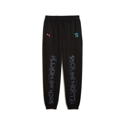 Puma Hoops x Rick and Morty Sweatpants - Črna - Hlače Puma Hoops x Rick and Morty Sweatpants - Črna - Hlače