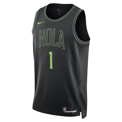 Nike Dri-FIT NBA Zion Williamson New Orleans Pelican City Edition 2023/24 Swingman Jersey - Črna - Jersey Nike Dri-FIT NBA Zion Williamson New Orleans Pelican City Edition 2023/24 Swingman Jersey - Črna - Jersey