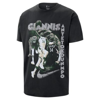 Nike NBA Giannis Antetokounmpo Tee - Črna - Majica s kratkimi rokavi Nike NBA Giannis Antetokounmpo Tee - Črna - Majica s kratkimi rokavi
