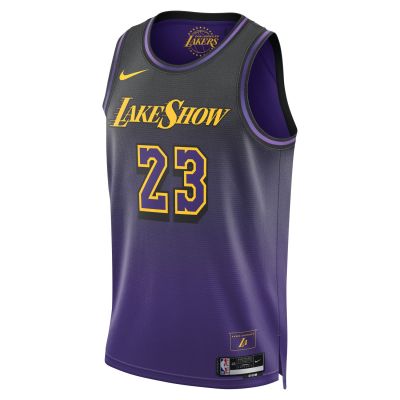 Nike Dri-FIT NBA LeBron James Los Angeles Lakers 2024/25 City Edition Swingman Jersey - Vijolična - Jersey