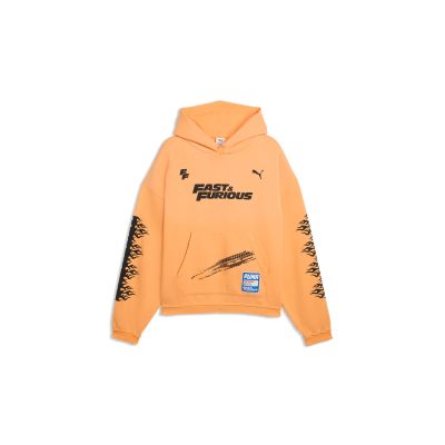 Puma PUMA X FAST & FURIOUS Hoodie S - Oranžna - Jopa s kapuco Puma PUMA X FAST & FURIOUS Hoodie S - Oranžna - Jopa s kapuco