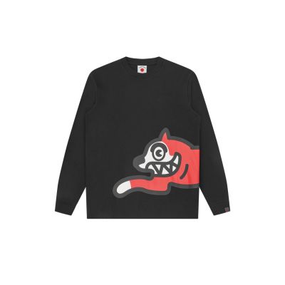 ICECREAM Jumbo Running Dog Long-Sleeve T-Shirt - Črna - Majica s kratkimi rokavi ICECREAM Jumbo Running Dog Long-Sleeve T-Shirt - Črna - Majica s kratkimi rokavi