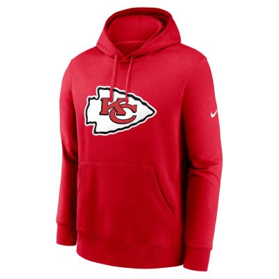 Nike Club Logo Kansas City Chiefs Hoodie - Rdeča - Jopa s kapuco Nike Club Logo Kansas City Chiefs Hoodie - Rdeča - Jopa s kapuco