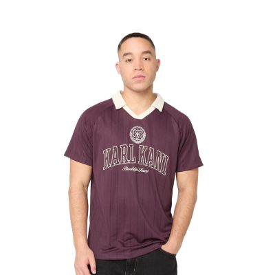 Karl Kani Heritage Emblem Shadow Pinstripe Soccer Red - Rdeča - Jersey Karl Kani Heritage Emblem Shadow Pinstripe Soccer Red - Rdeča - Jersey